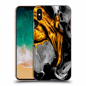 Obal pre Apple iPhone X/XS - Black Gold