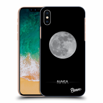 Picasee silikónový čierny obal pre Apple iPhone X/XS - Moon Minimal