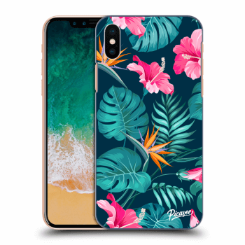Obal pre Apple iPhone X/XS - Pink Monstera