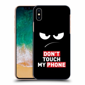 Obal pre Apple iPhone X/XS - Angry Eyes - Transparent