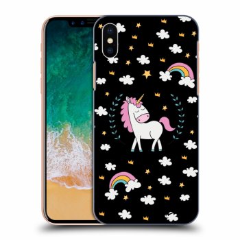 Obal pre Apple iPhone X/XS - Unicorn star heaven