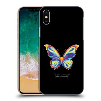 Picasee silikónový čierny obal pre Apple iPhone X/XS - Diamanty Black