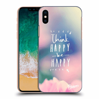 Obal pre Apple iPhone X/XS - Think happy be happy