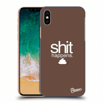 Picasee ULTIMATE CASE pro Apple iPhone X/XS - Shit happens
