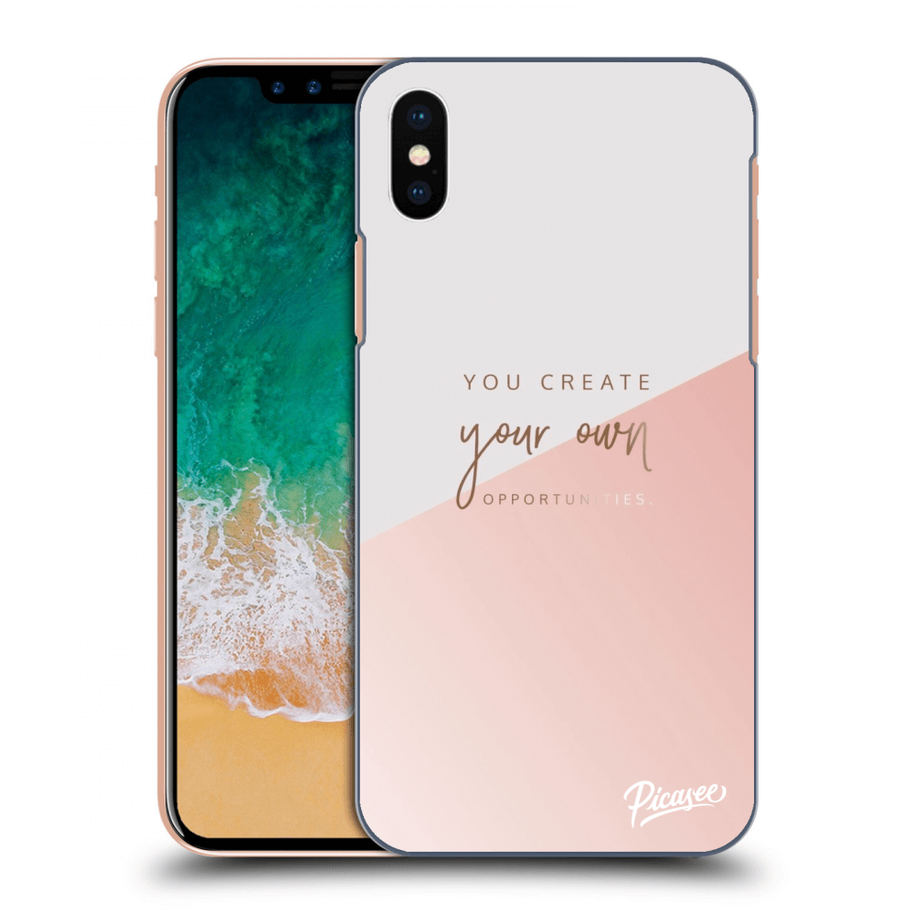 Picasee silikónový prehľadný obal pre Apple iPhone X/XS - You create your own opportunities