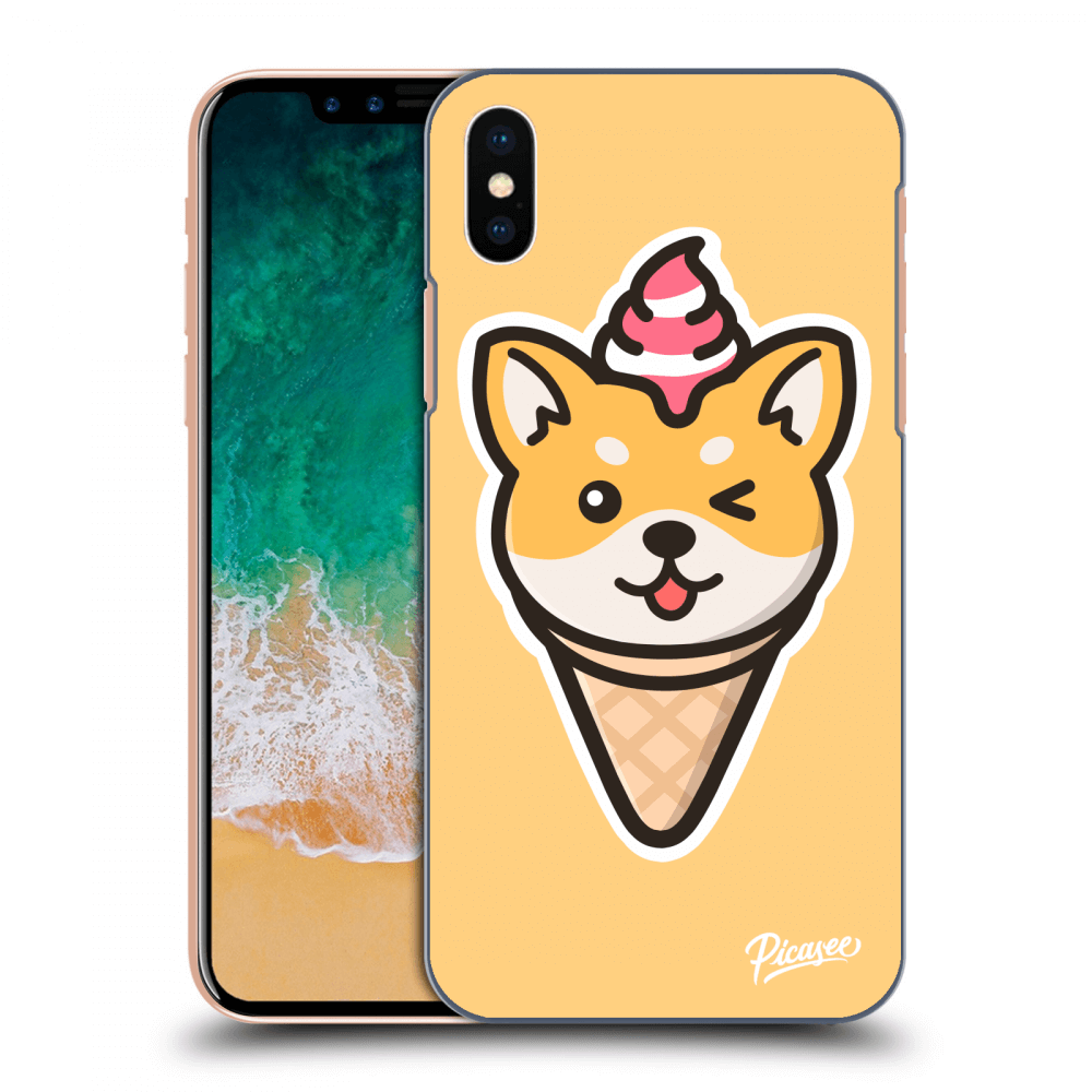 Picasee ULTIMATE CASE pro Apple iPhone X/XS - Ice Cream Shiba