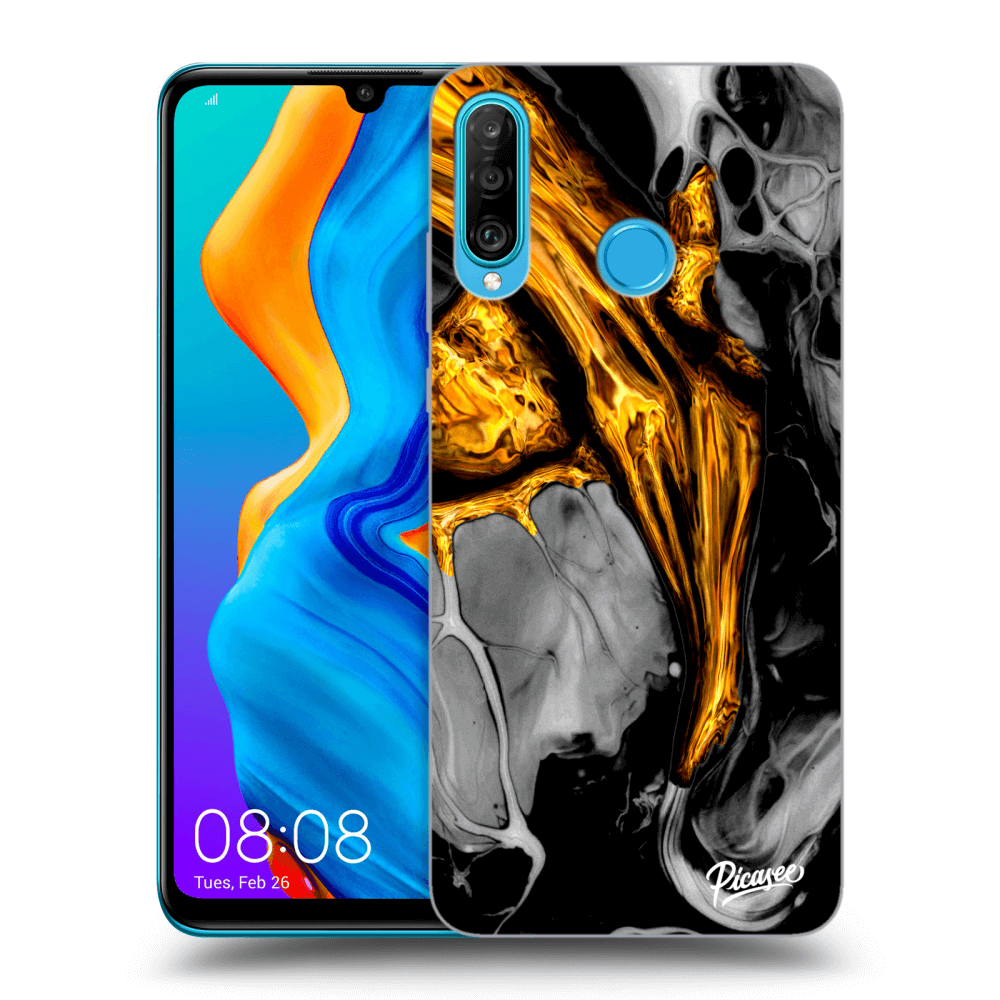 Picasee ULTIMATE CASE pro Huawei P30 Lite - Black Gold