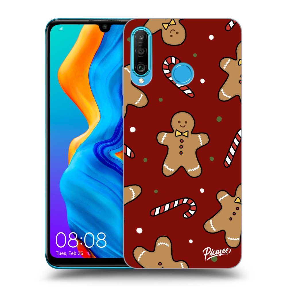 Picasee silikónový prehľadný obal pre Huawei P30 Lite - Gingerbread 2