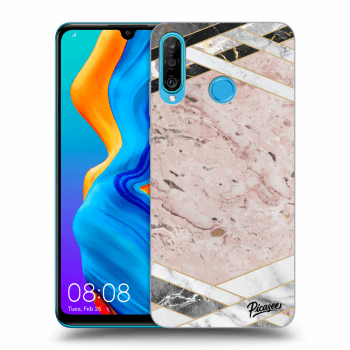 Picasee ULTIMATE CASE pro Huawei P30 Lite - Pink geometry