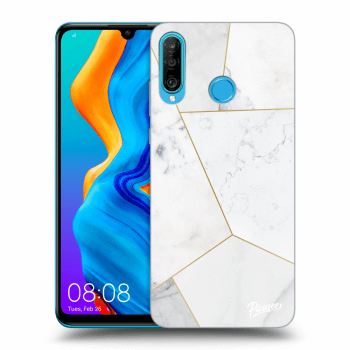 Obal pre Huawei P30 Lite - White tile