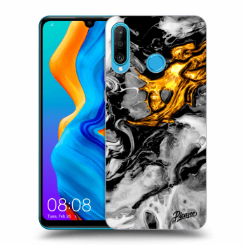 Obal pre Huawei P30 Lite - Black Gold 2