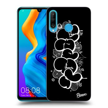 Picasee silikónový čierny obal pre Huawei P30 Lite - Throw UP