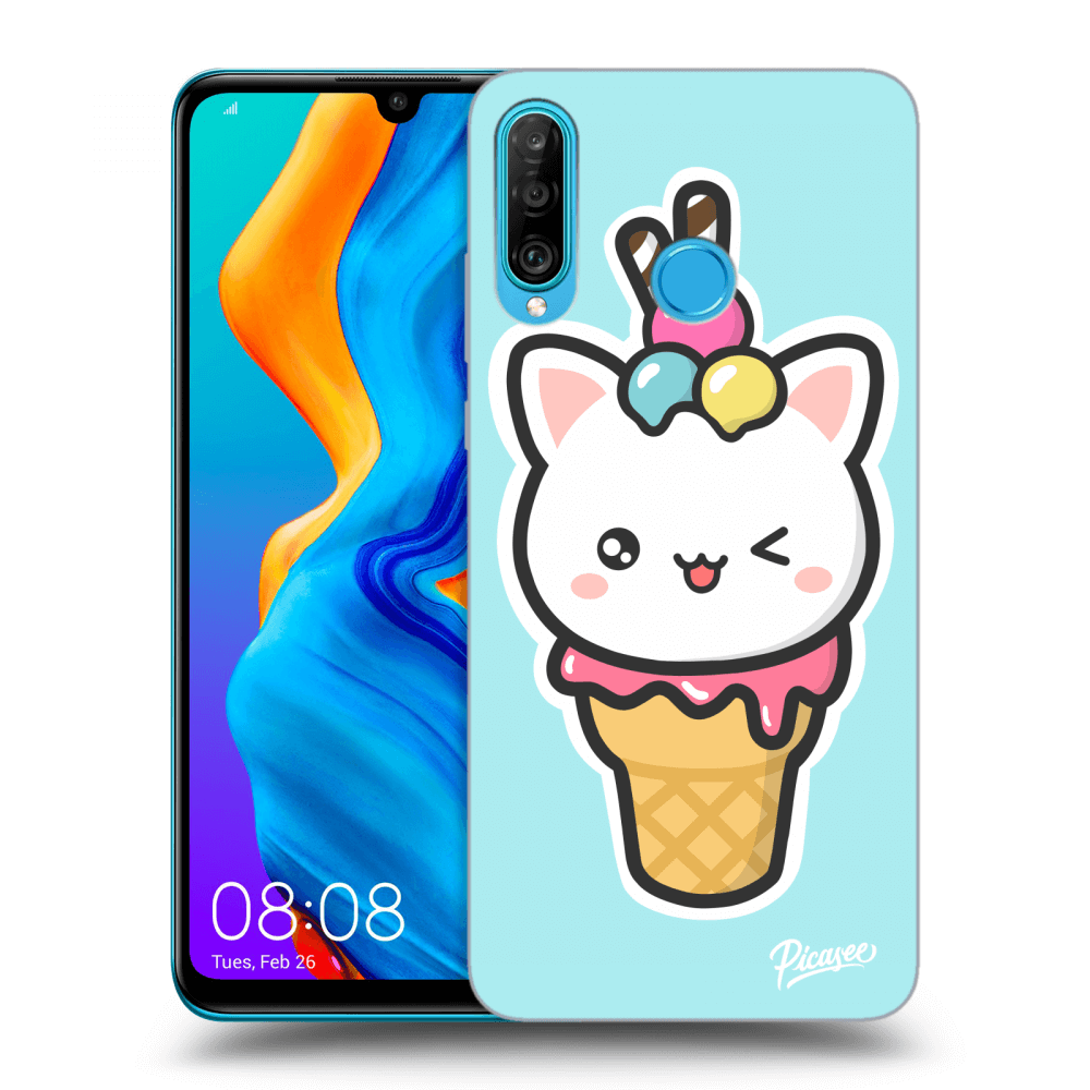 Picasee ULTIMATE CASE pro Huawei P30 Lite - Ice Cream Cat