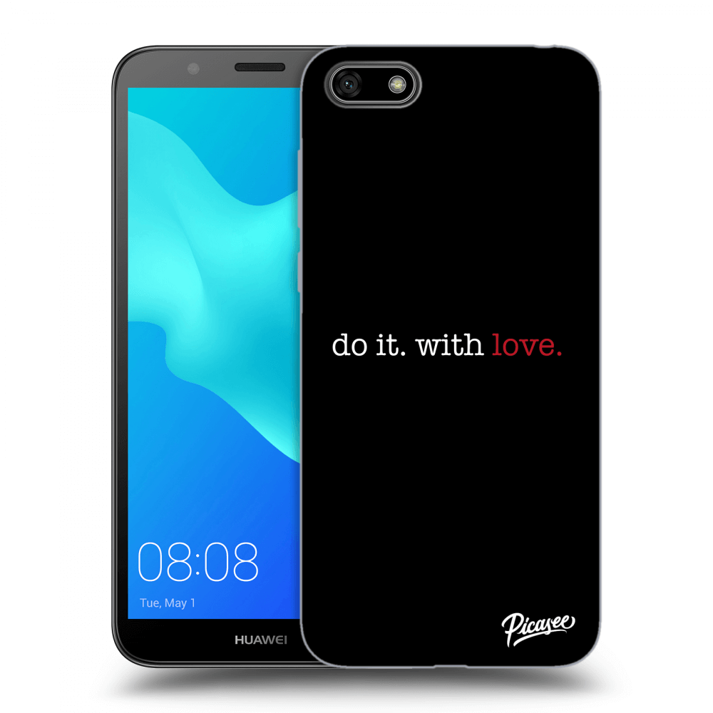Picasee silikónový čierny obal pre Huawei Y5 2018 - Do it. With love.