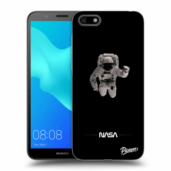 Picasee silikónový čierny obal pre Huawei Y5 2018 - Astronaut Minimal