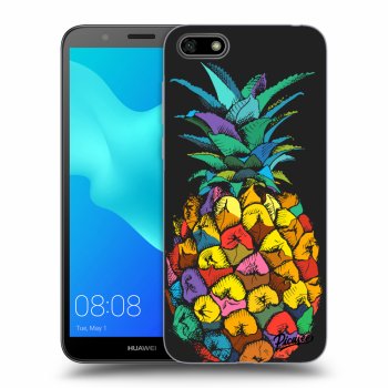 Picasee silikónový čierny obal pre Huawei Y5 2018 - Pineapple