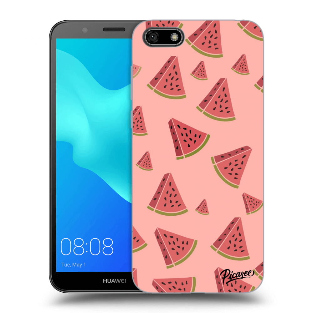 Picasee silikónový čierny obal pre Huawei Y5 2018 - Watermelon