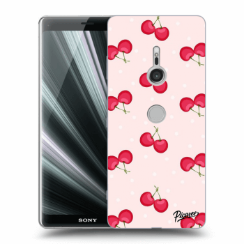 Picasee silikónový prehľadný obal pre Sony Xperia XZ3 - Cherries