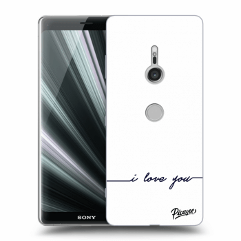 Picasee silikónový prehľadný obal pre Sony Xperia XZ3 - I love you