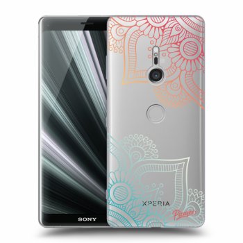 Picasee silikónový prehľadný obal pre Sony Xperia XZ3 - Flowers pattern