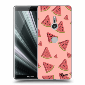 Picasee silikónový prehľadný obal pre Sony Xperia XZ3 - Watermelon