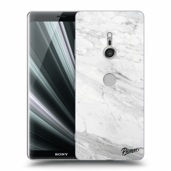 Picasee silikónový prehľadný obal pre Sony Xperia XZ3 - White marble