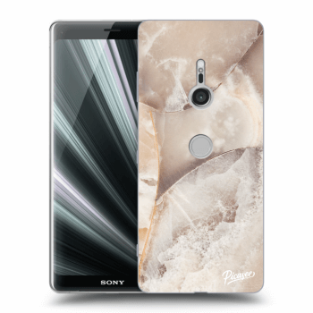 Picasee silikónový prehľadný obal pre Sony Xperia XZ3 - Cream marble