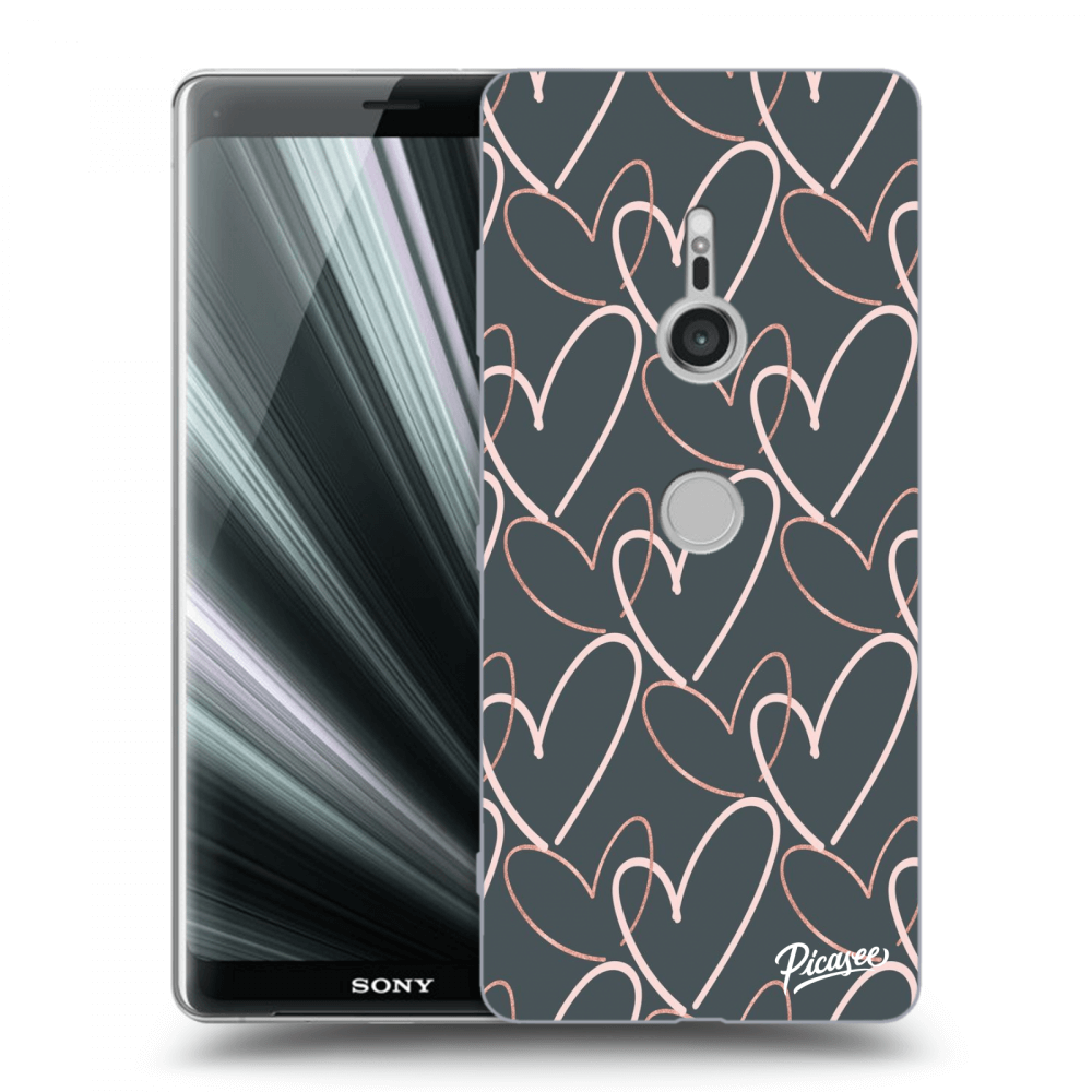 Picasee silikónový prehľadný obal pre Sony Xperia XZ3 - Lots of love