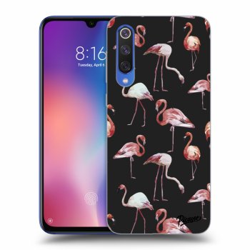 Picasee silikónový čierny obal pre Xiaomi Mi 9 SE - Flamingos