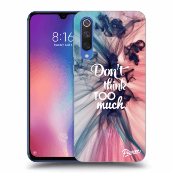 Picasee silikónový čierny obal pre Xiaomi Mi 9 SE - Don't think TOO much