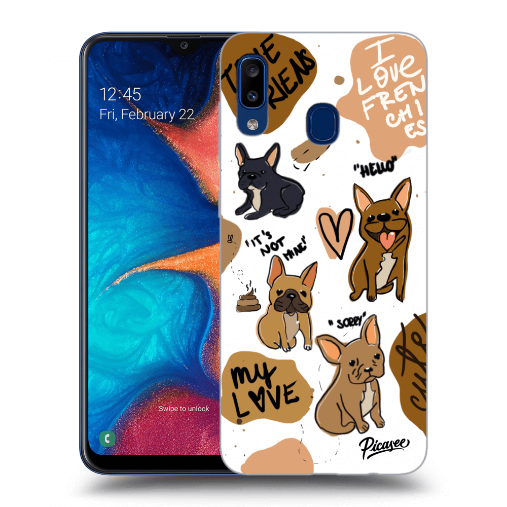 Picasee ULTIMATE CASE pro Samsung Galaxy A20e A202F - Frenchies
