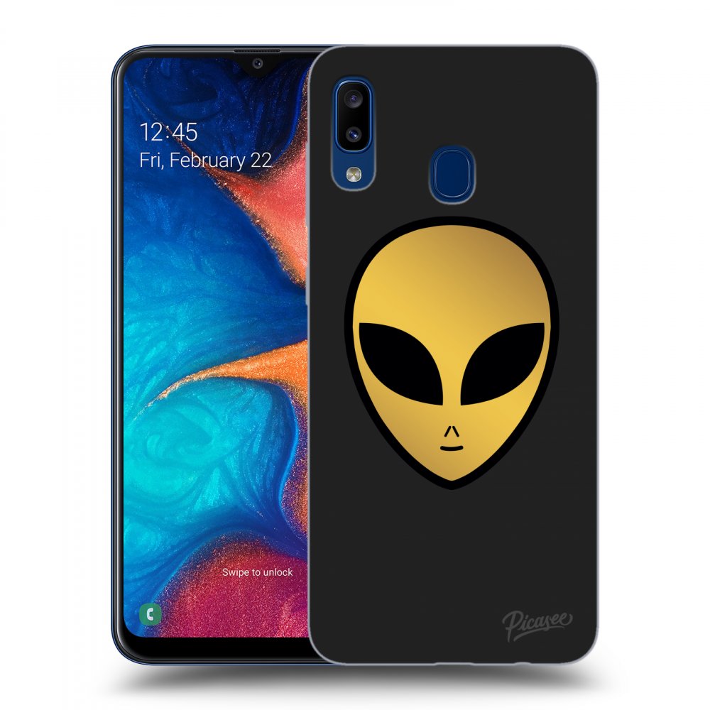 Picasee silikónový čierny obal pre Samsung Galaxy A20e A202F - Earth - Alien