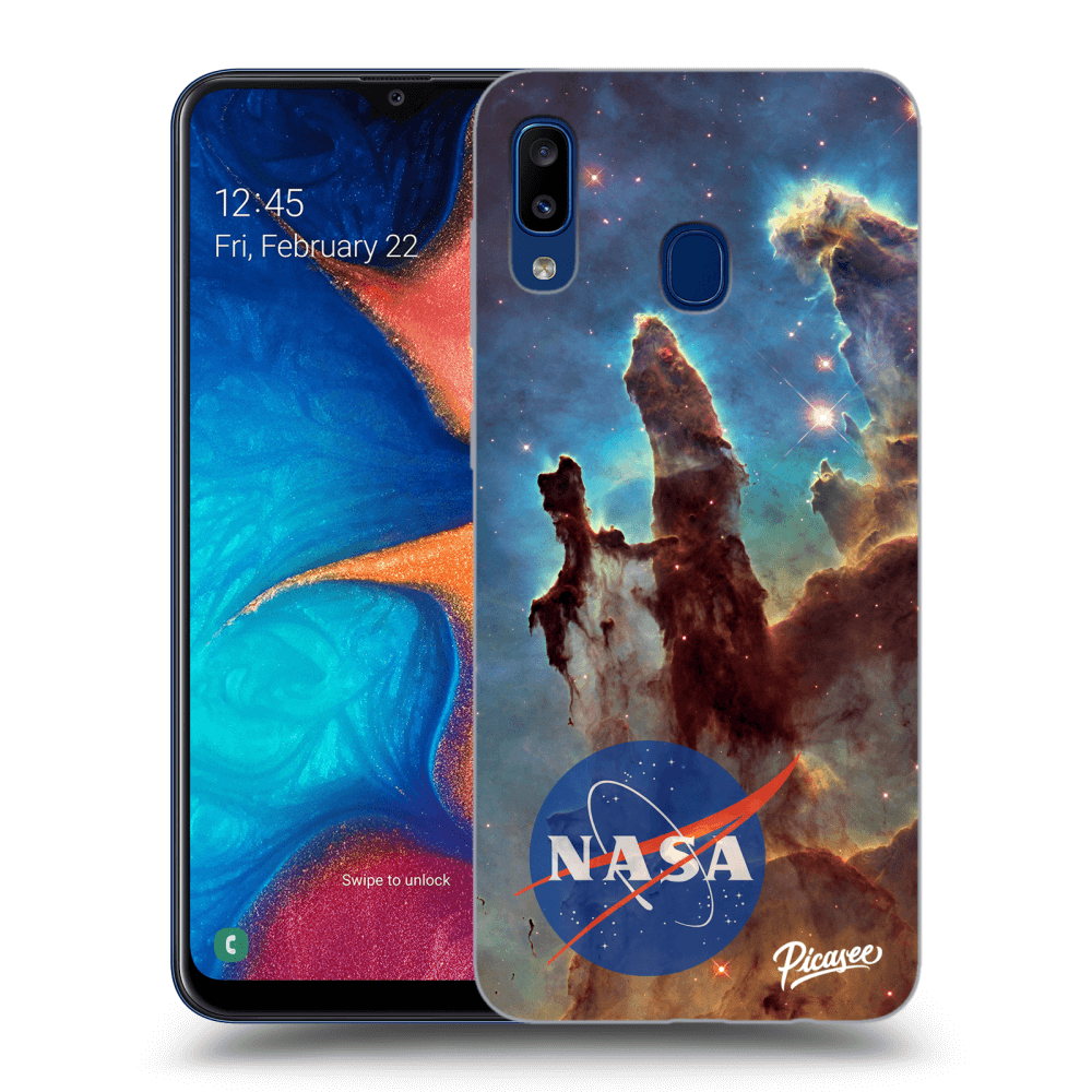 Picasee silikónový prehľadný obal pre Samsung Galaxy A20e A202F - Eagle Nebula