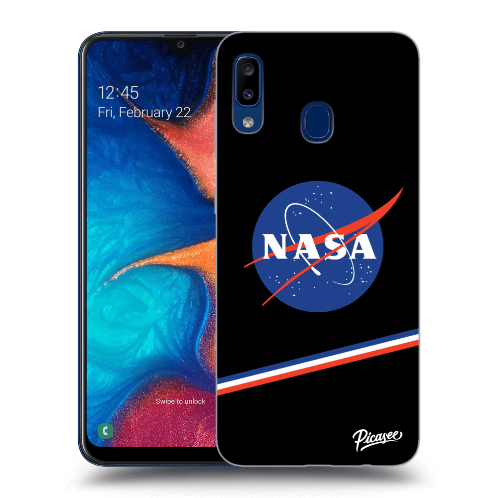 Picasee silikónový prehľadný obal pre Samsung Galaxy A20e A202F - NASA Original