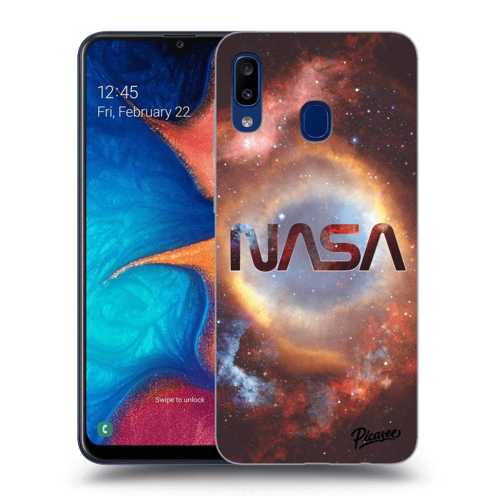 Picasee silikónový čierny obal pre Samsung Galaxy A20e A202F - Nebula