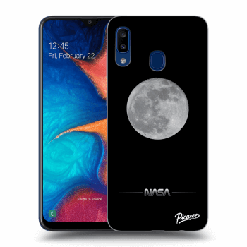 Picasee silikónový čierny obal pre Samsung Galaxy A20e A202F - Moon Minimal