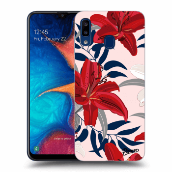 Obal pre Samsung Galaxy A20e A202F - Red Lily