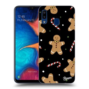 Picasee silikónový čierny obal pre Samsung Galaxy A20e A202F - Gingerbread