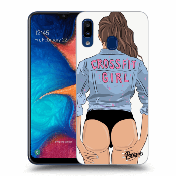 Obal pre Samsung Galaxy A20e A202F - Crossfit girl - nickynellow