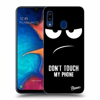 Picasee ULTIMATE CASE pro Samsung Galaxy A20e A202F - Don't Touch My Phone