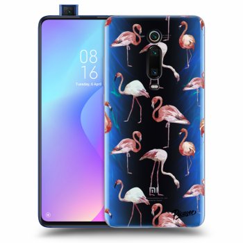 Picasee silikónový prehľadný obal pre Xiaomi Mi 9T (Pro) - Flamingos
