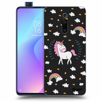Picasee silikónový čierny obal pre Xiaomi Mi 9T (Pro) - Unicorn star heaven