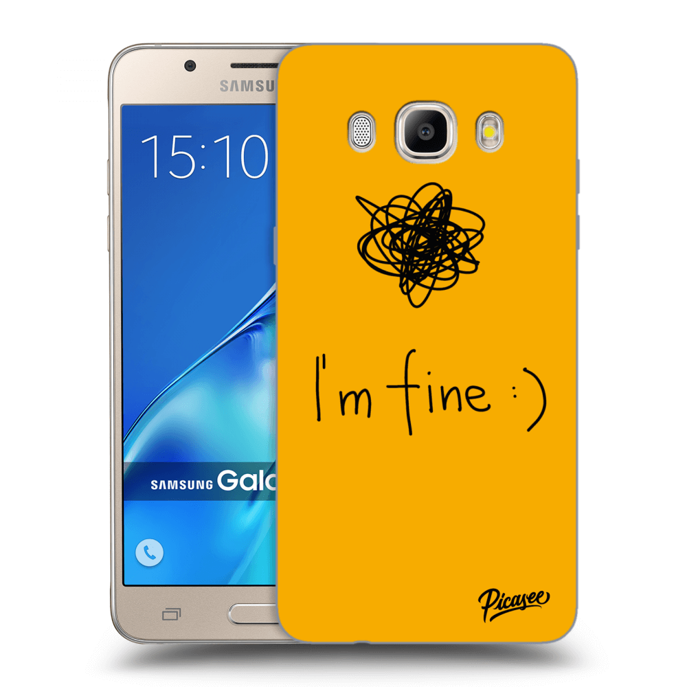 Picasee silikónový prehľadný obal pre Samsung Galaxy J5 2016 J510F - I am fine