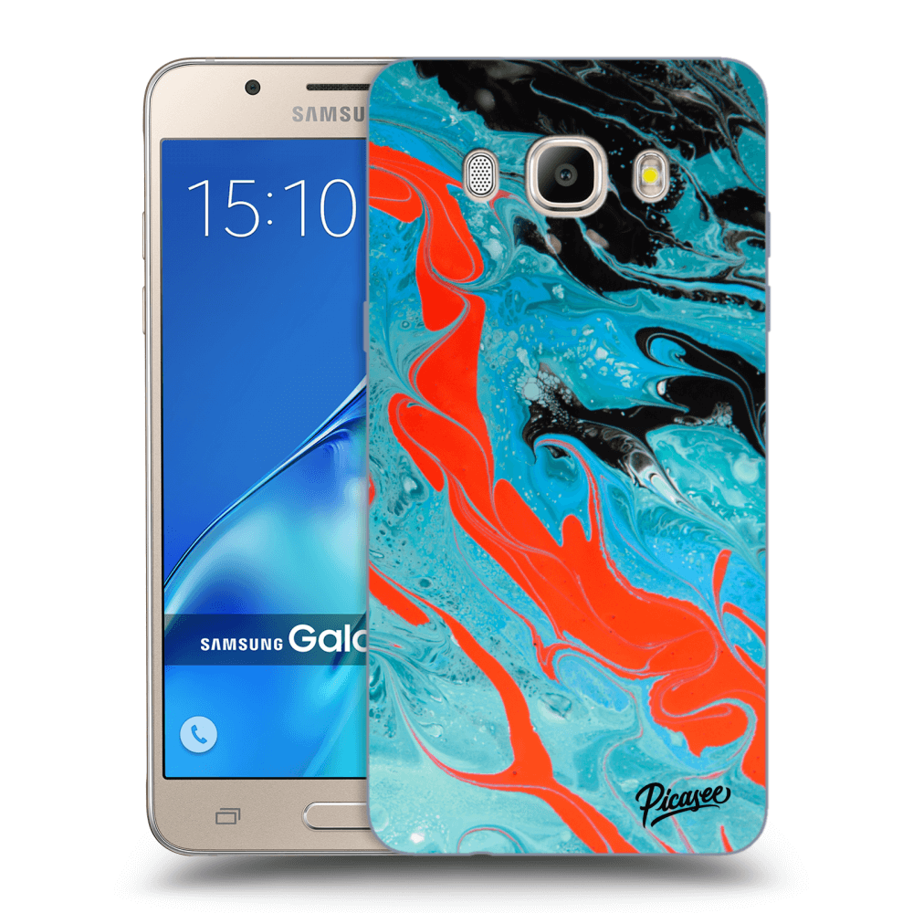 Picasee silikónový prehľadný obal pre Samsung Galaxy J5 2016 J510F - Blue Magma