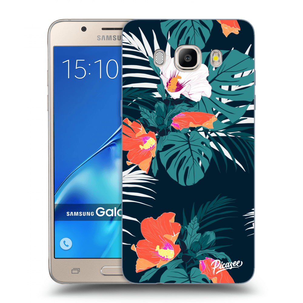 Picasee silikónový prehľadný obal pre Samsung Galaxy J5 2016 J510F - Monstera Color