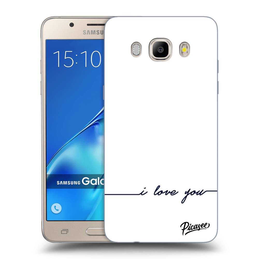 Picasee silikónový prehľadný obal pre Samsung Galaxy J5 2016 J510F - I love you