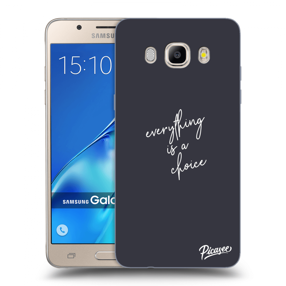 Picasee silikónový prehľadný obal pre Samsung Galaxy J5 2016 J510F - Everything is a choice