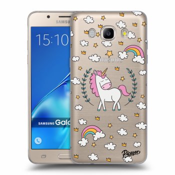 Picasee silikónový prehľadný obal pre Samsung Galaxy J5 2016 J510F - Unicorn star heaven