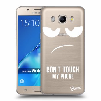 Picasee silikónový prehľadný obal pre Samsung Galaxy J5 2016 J510F - Don't Touch My Phone