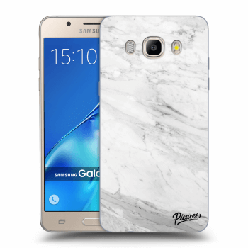 Picasee silikónový prehľadný obal pre Samsung Galaxy J5 2016 J510F - White marble